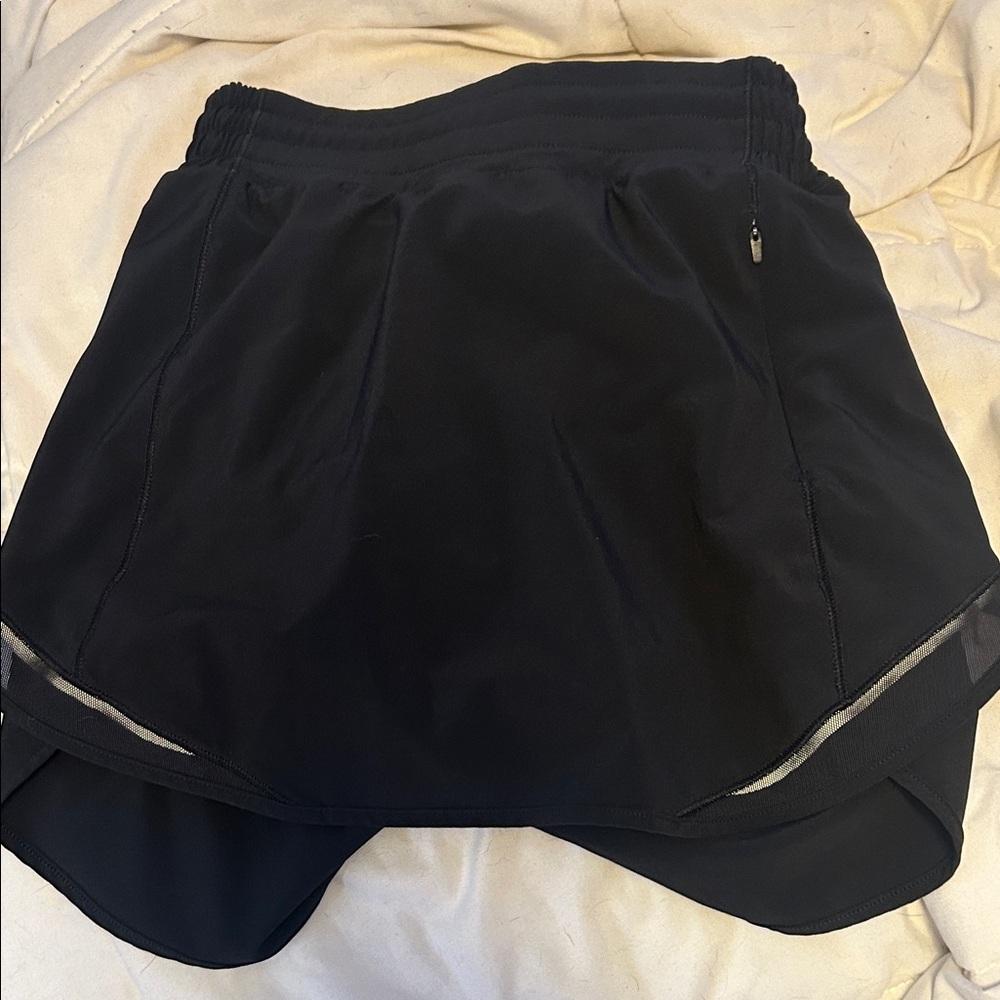 Lululemon Athletica Black Skort with Mesh Detail